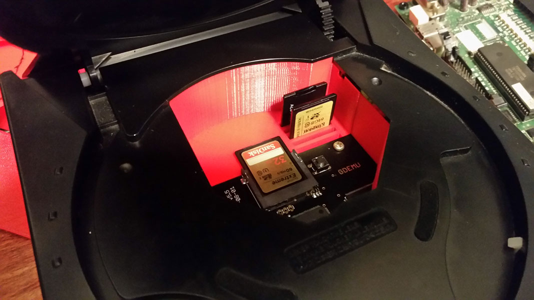 Sega Dreamcast GD-EMU SD Card Tray