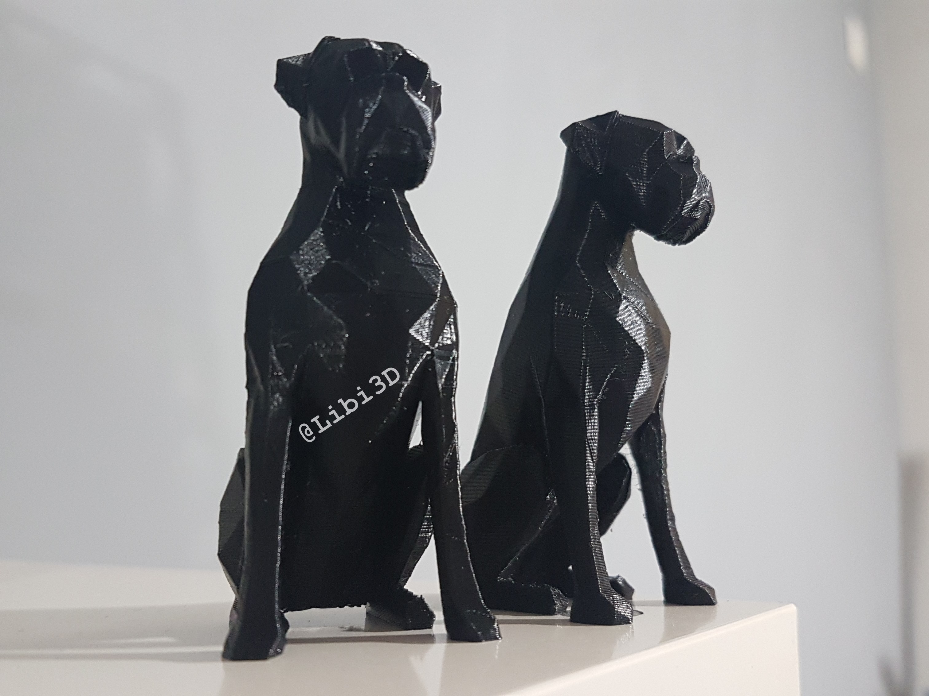 Boxer Low Poly Dog