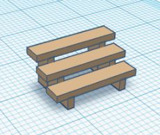 Simple Porch Stairs in HO Scale
