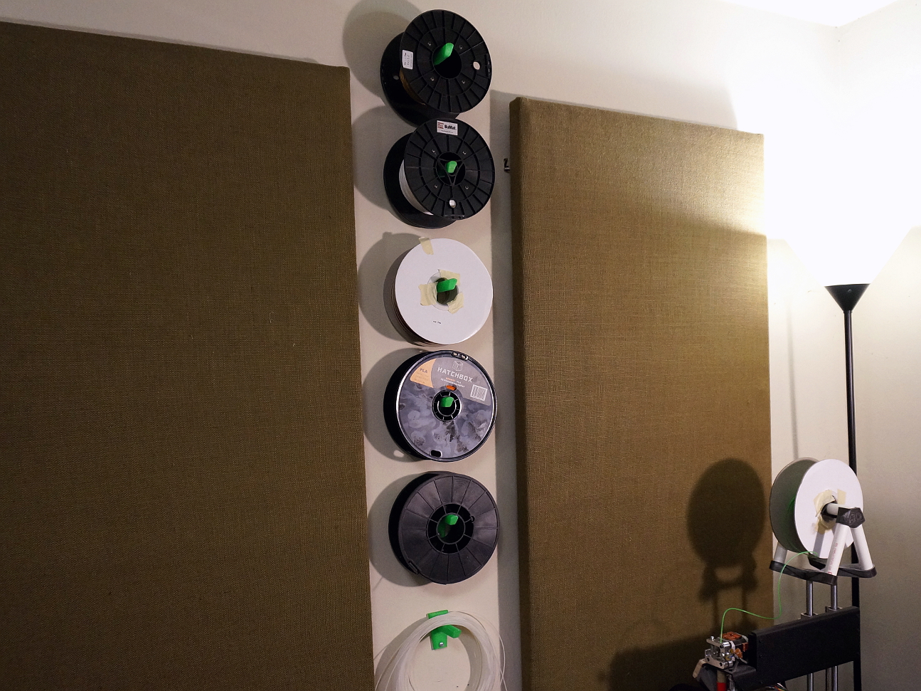 Filament Spool Wall Holder / Headphone Hanger UPDATED 2015-07-23