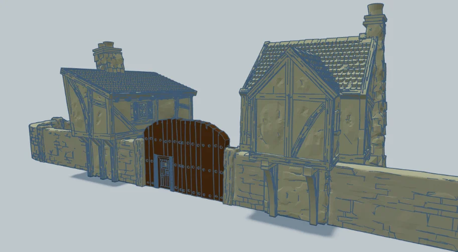 Bree Gate 10mm Scale