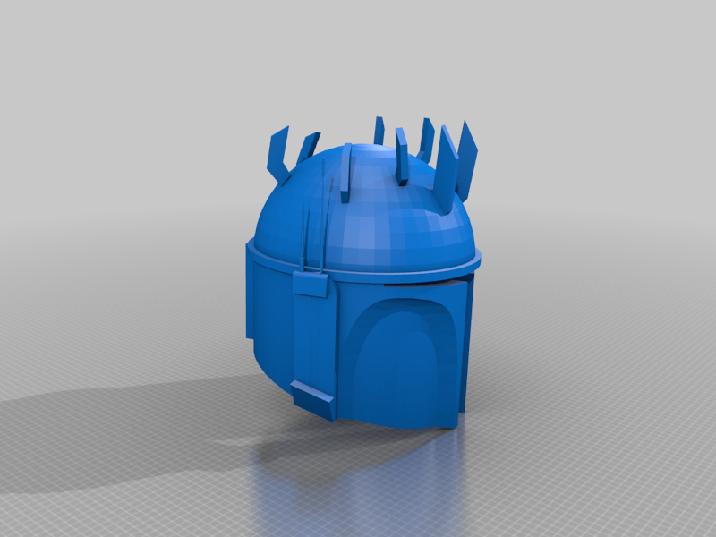Mandalorian helmet with horns