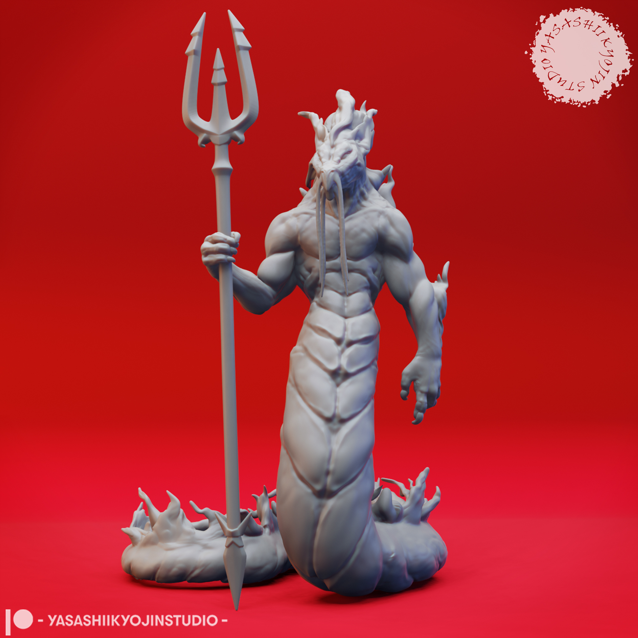 Flame Salamander Guard - Tabletop Miniaturea