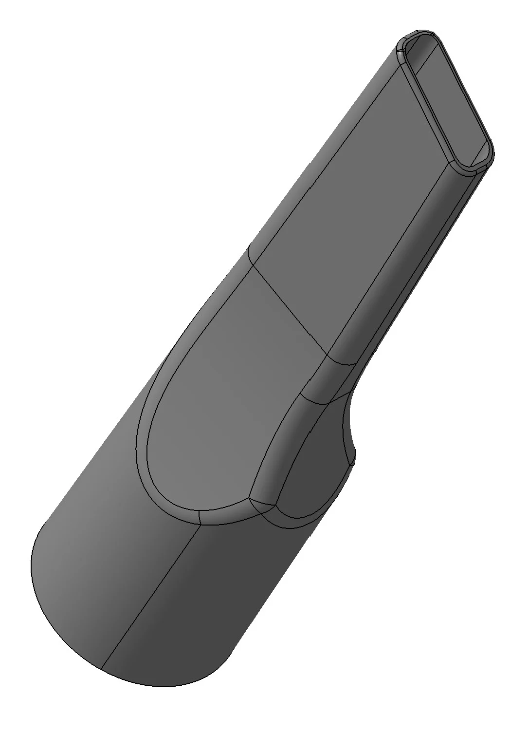 Vacuum cleaner nozzle DN35 short 25x10mm