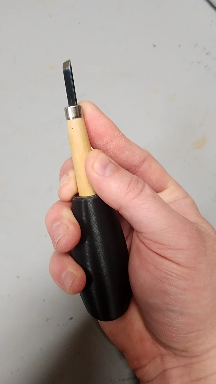 Mini Wood Carving Chisel Ergonomic Grip Handle And Stand