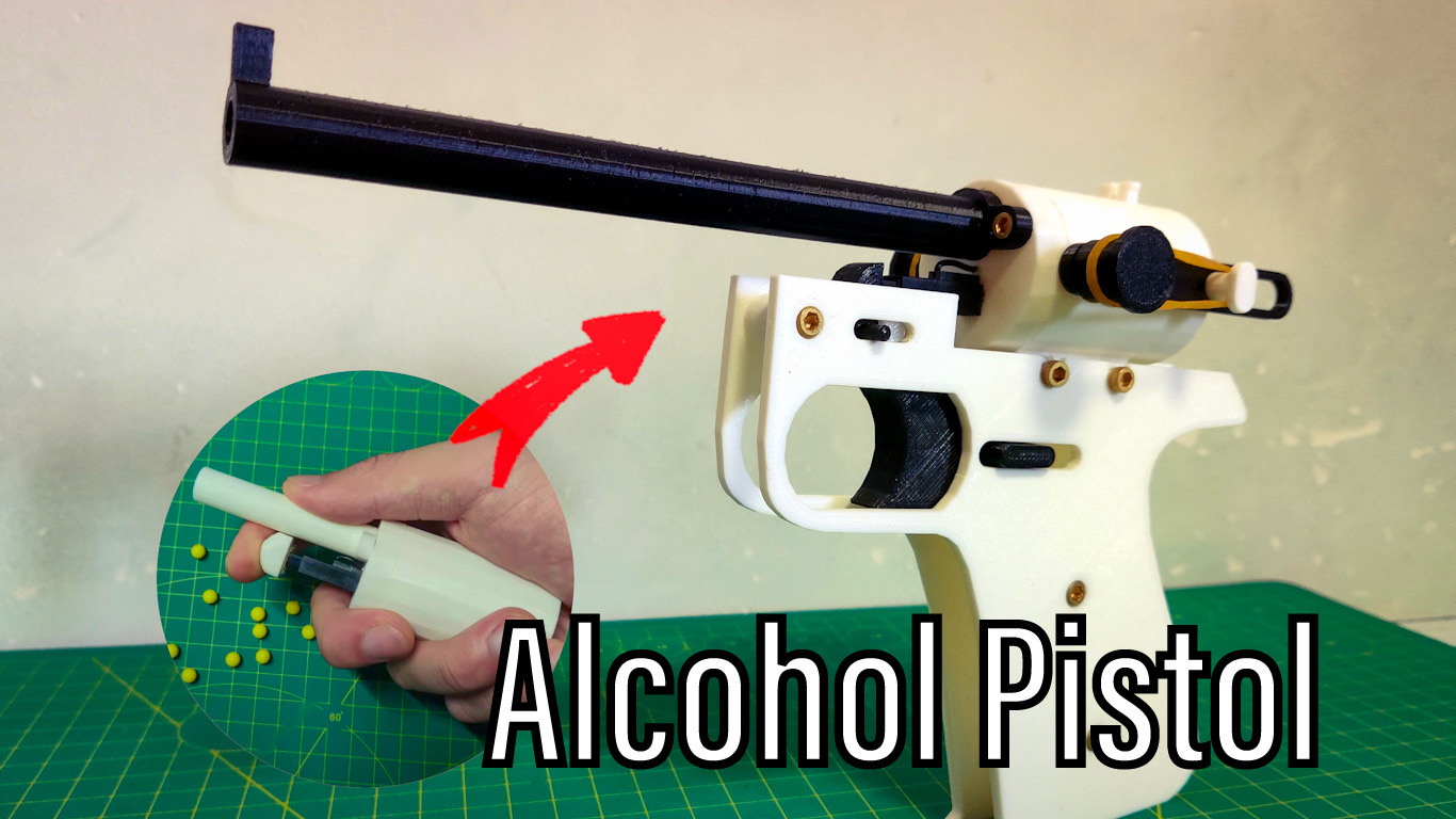 Alcohol Gun/Cannon (pistol kit)