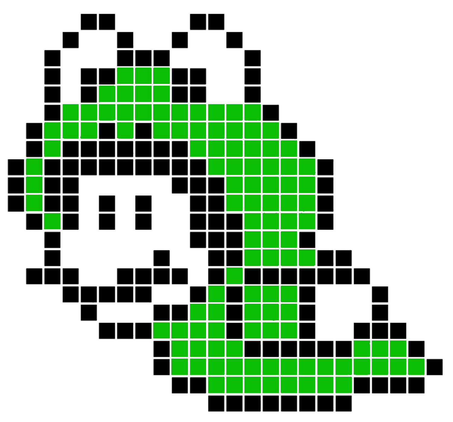 Frog Mario stencil