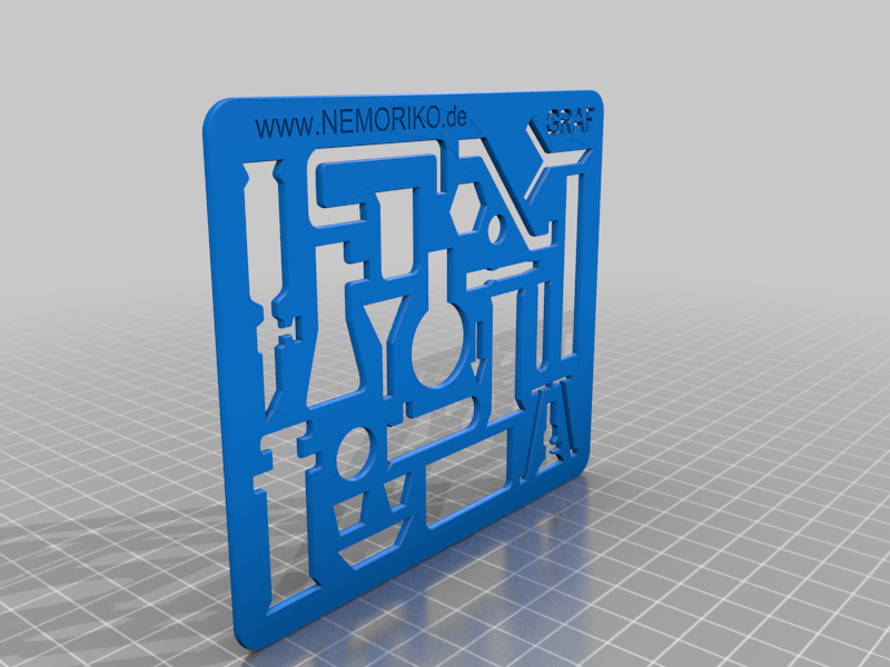 Nemoriko´s : Chemie Schablone - Chemistry template pattern