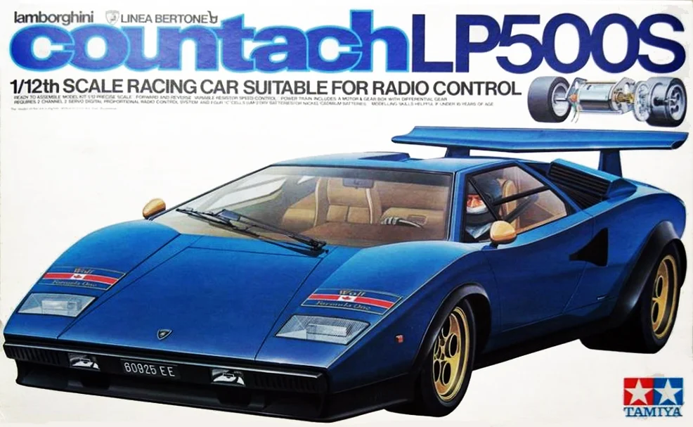 Vintage Tamiya 1/12 Lamborghini Countach (58008)/Porsche 908 Body mounts