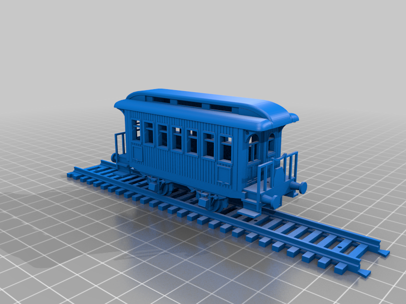 Voiture bois à plateforme ouverte  H0
