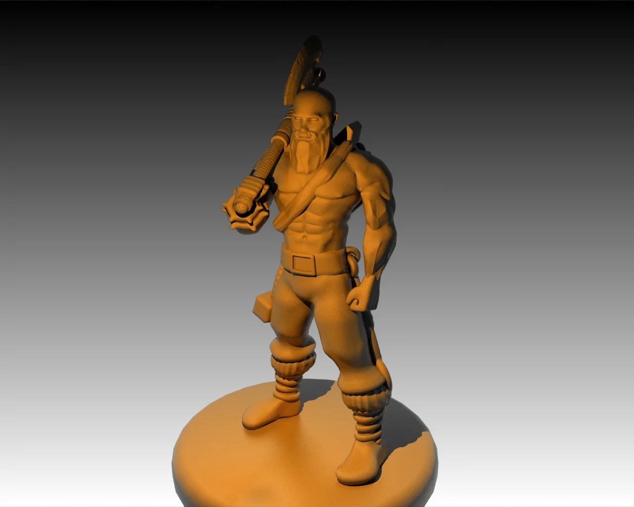 Human Barbarian Blacksmith