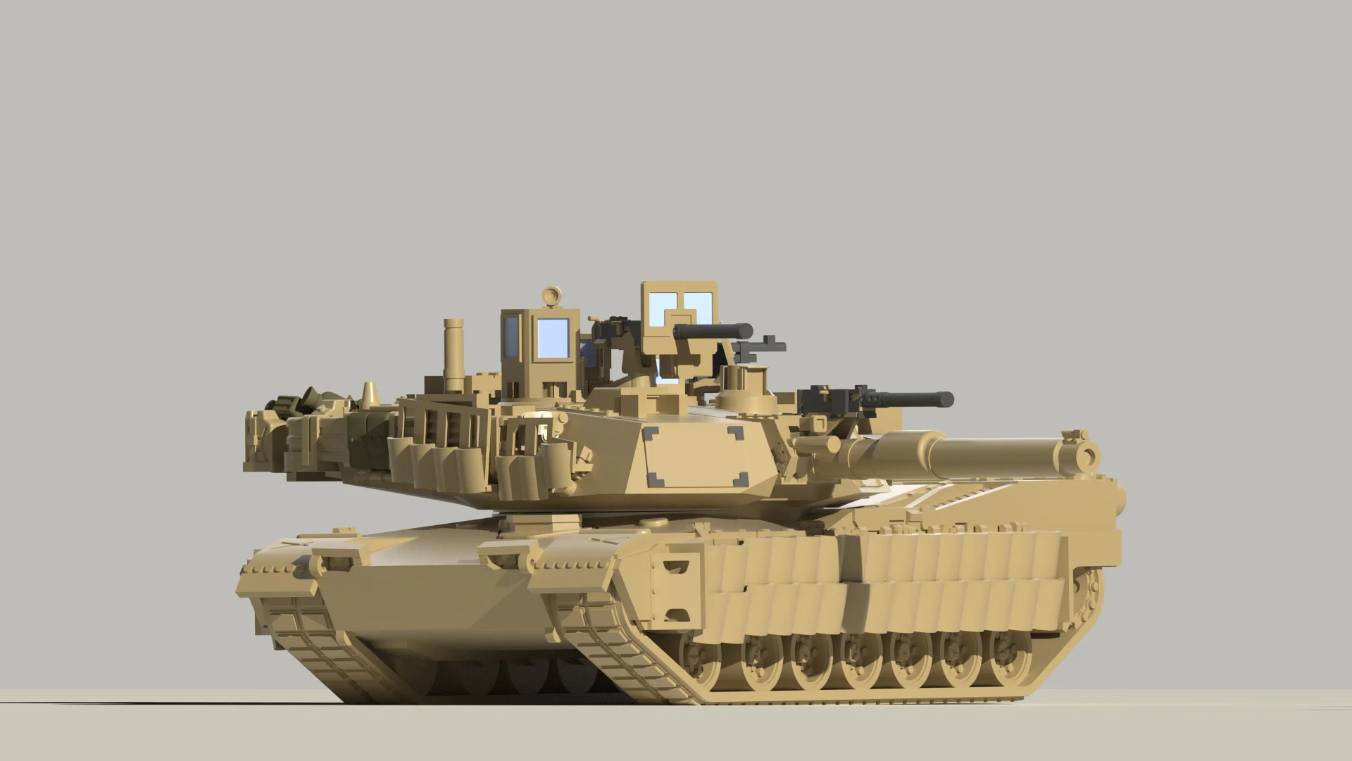 (UPDATED) 1:100 M1a2 Abrams TUSK II