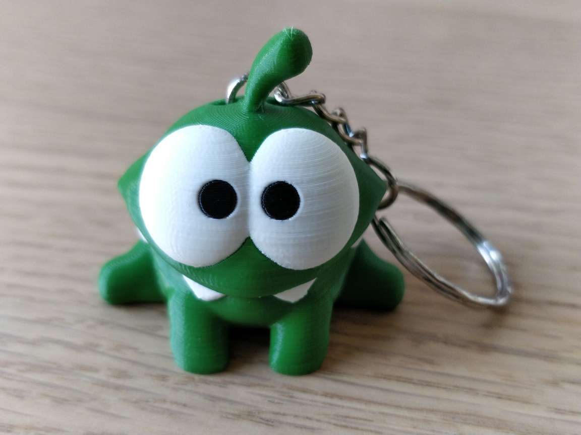 Om Nom keychain (multi-material)