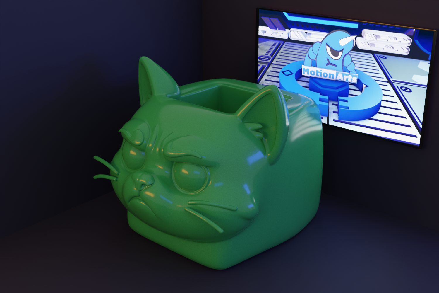 Vaso de Plantas Gato