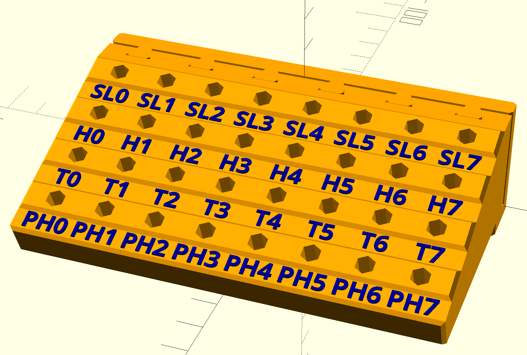 Customizable Skadis Bit Holder with Labels