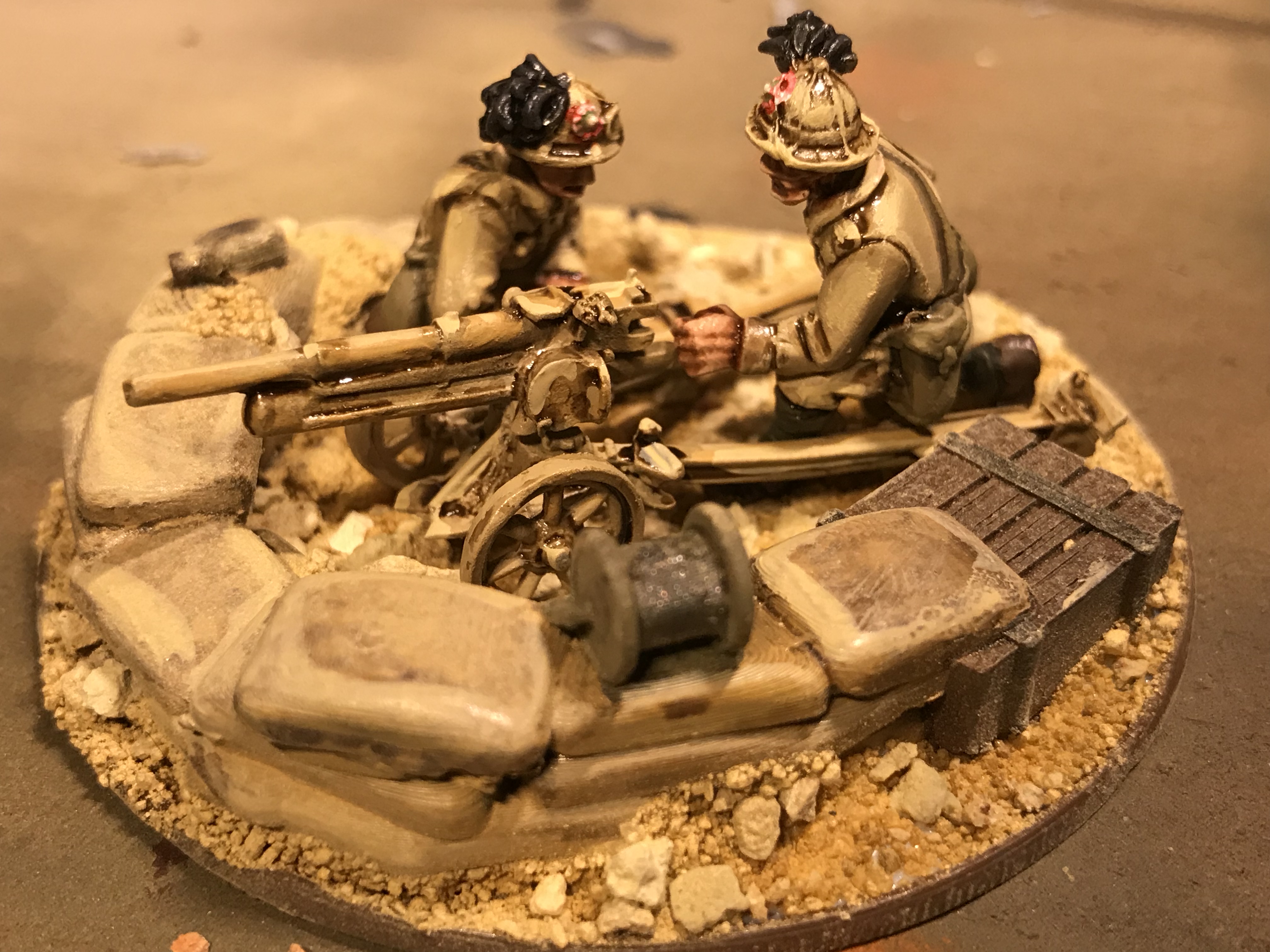 Sandbag emplacement