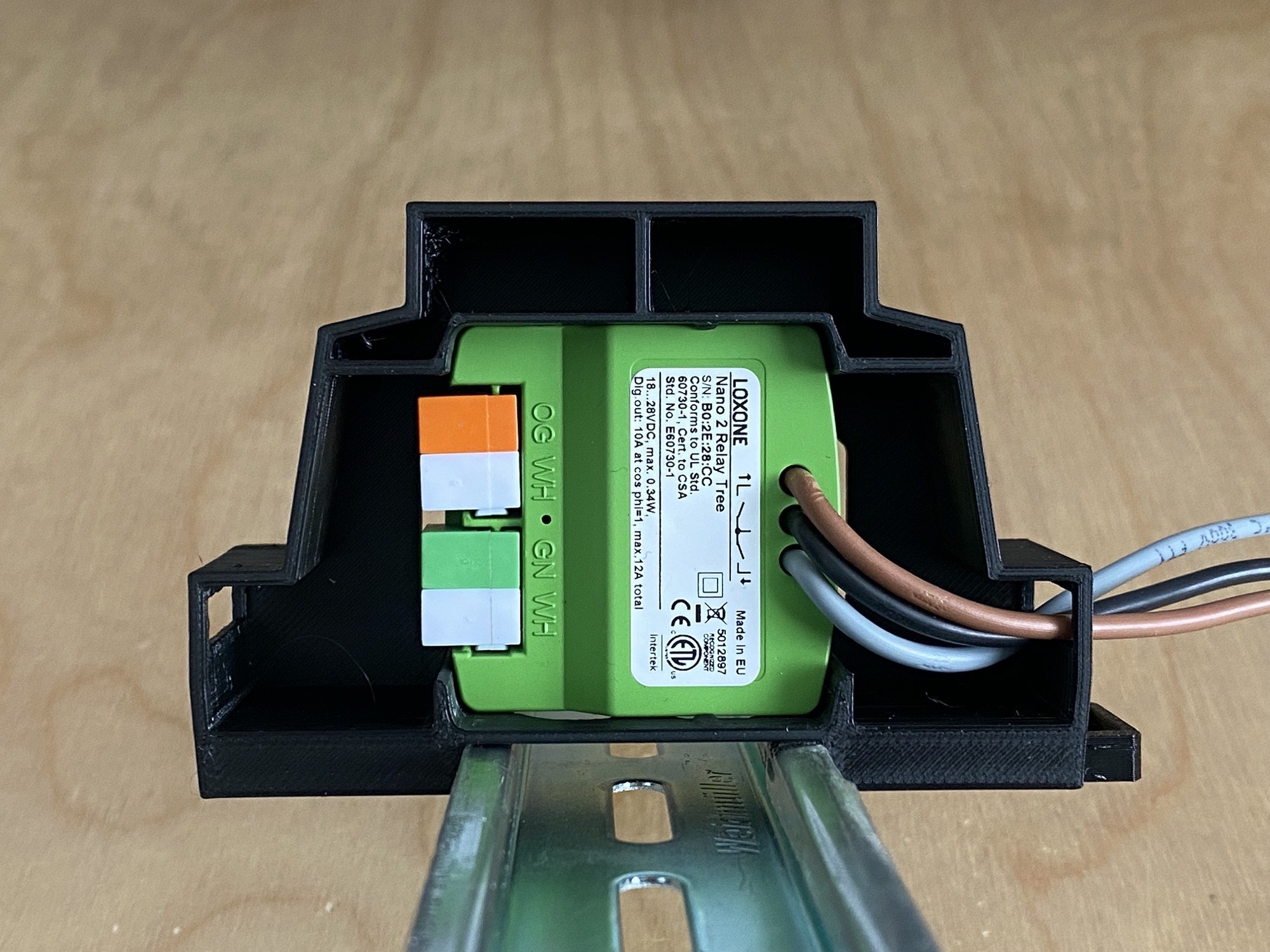 Loxone Nano 2 Relay Tree Rail Mount