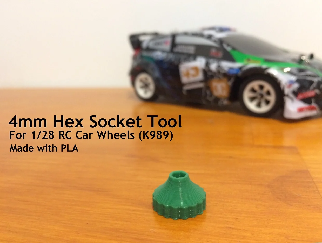 4mm Socket Wrench Tool (for removing RC car wheels)