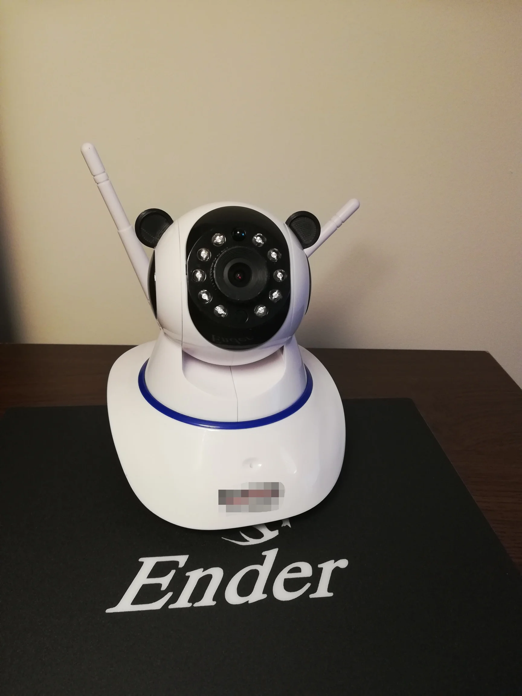 Panda ears for security/ baby monitoring camera