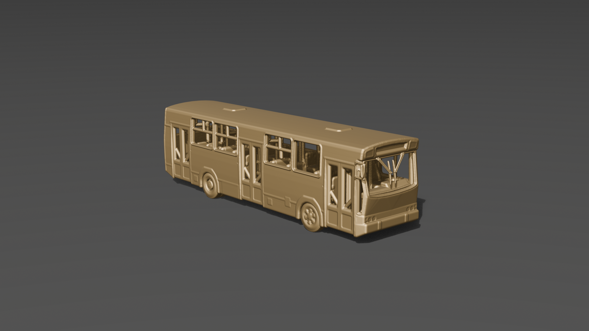 Autobus Jelcz M11 adapted to a scale of 1:700