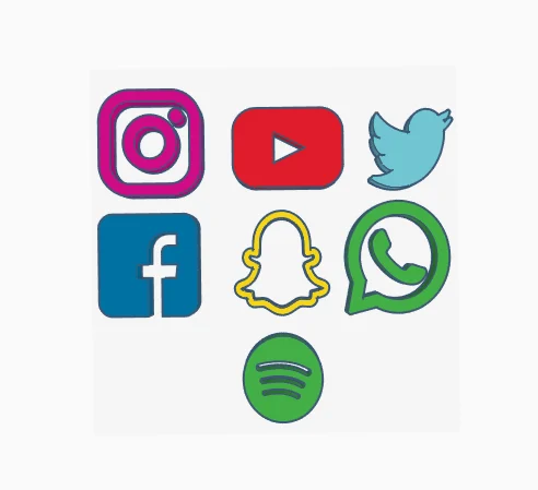 social media logos