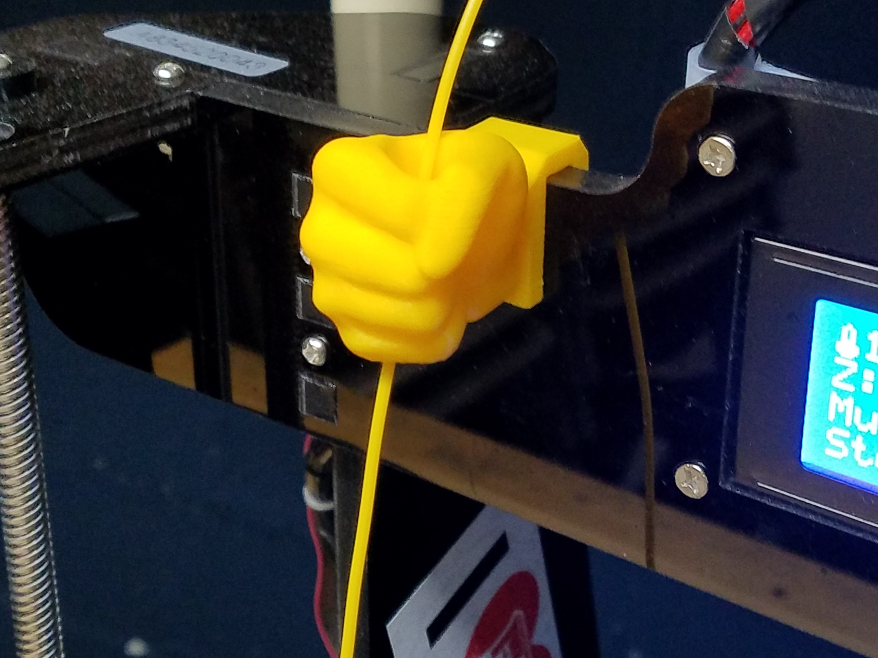 Hand filament guide