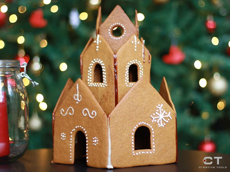 Gingerbread House Cookie Cutters (three levels)
