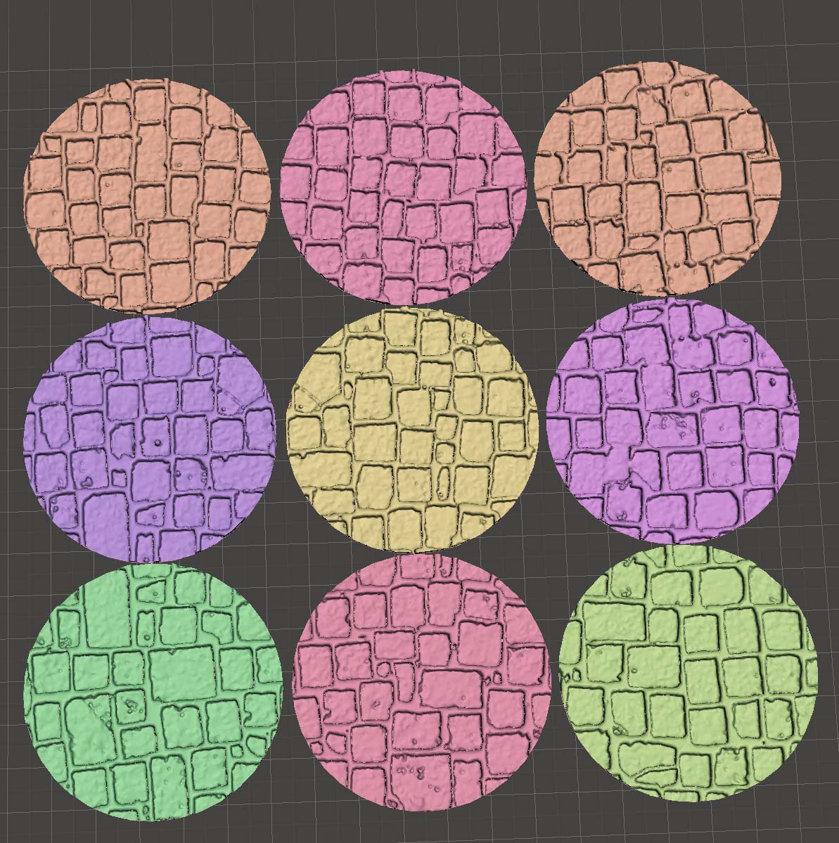Cobblestone Paver Molds (9 total)