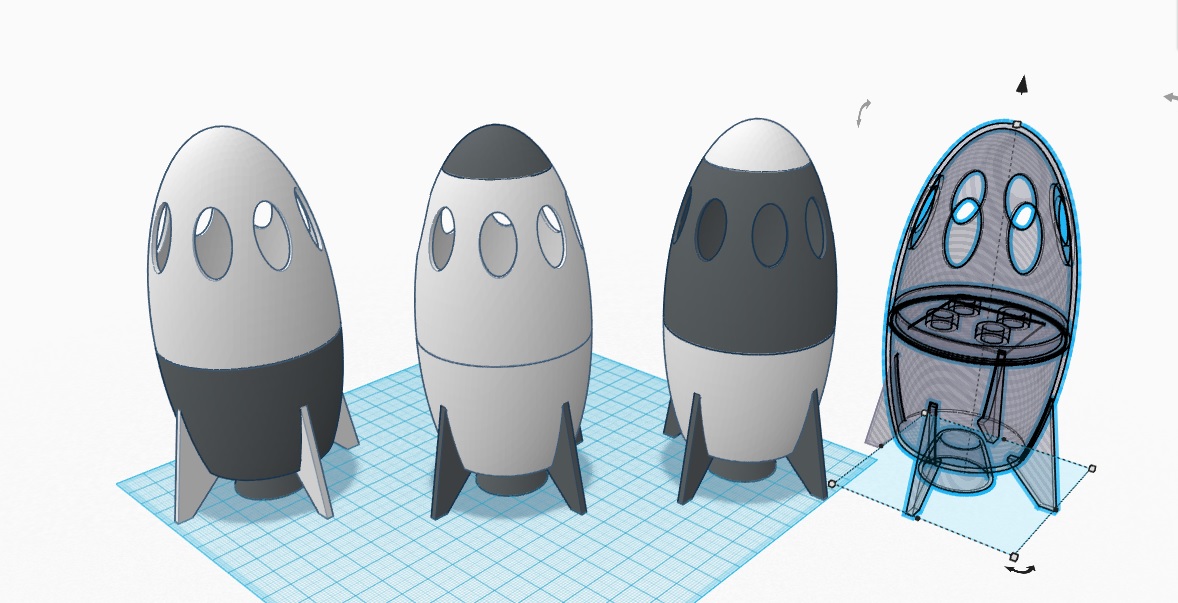 Space rocket for Duplo figure