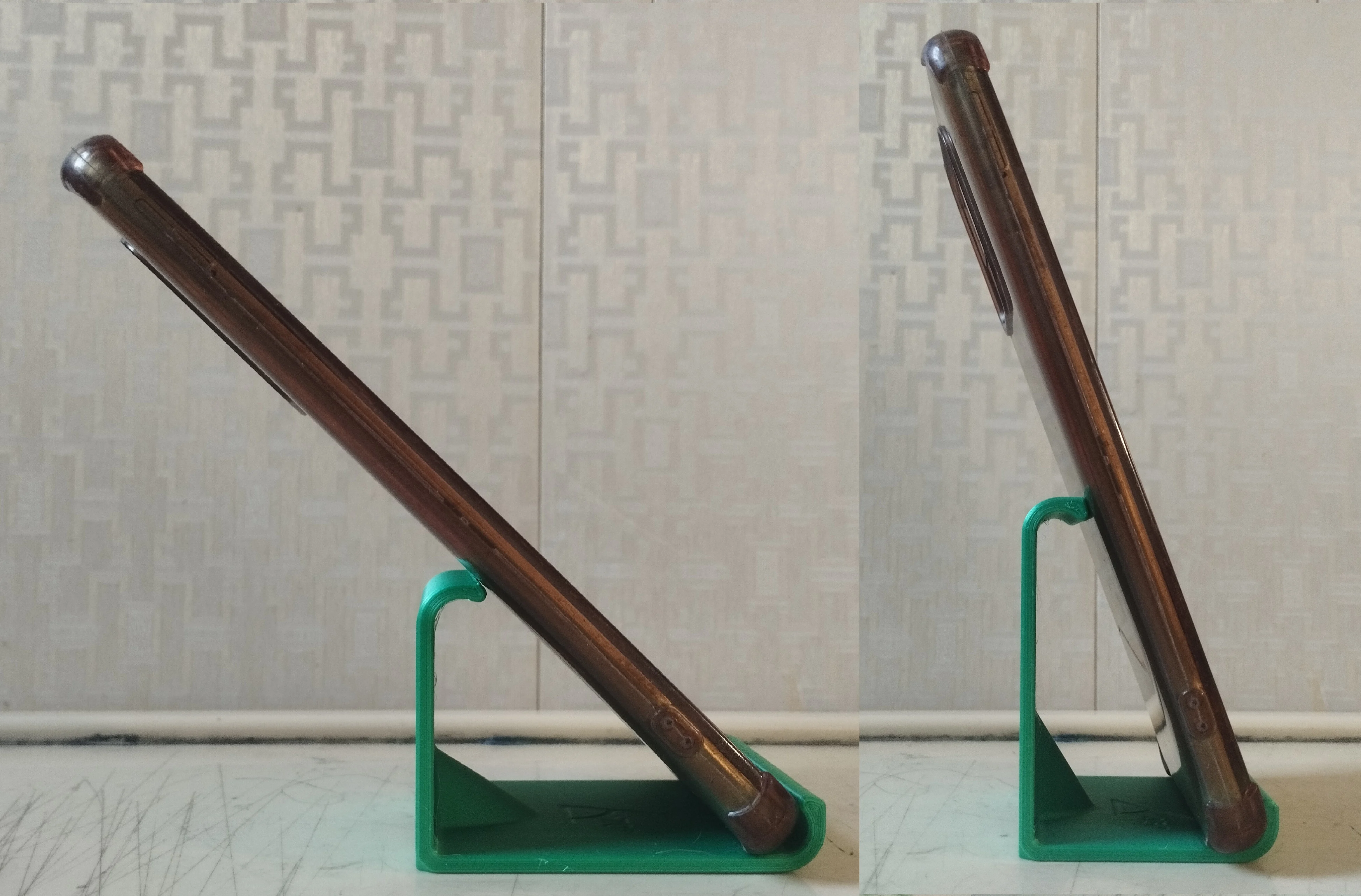 Cell Phone Stand, Dual Angle, Simple Minimalist Design