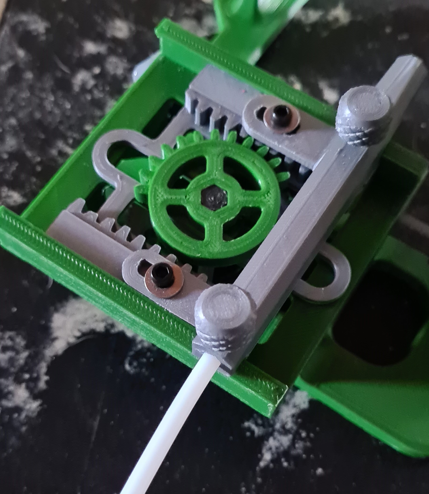 Upgraded carriage for Bambu Lab P1 / X1 / X1C / X1CC Filament Spool Switcher & Winder