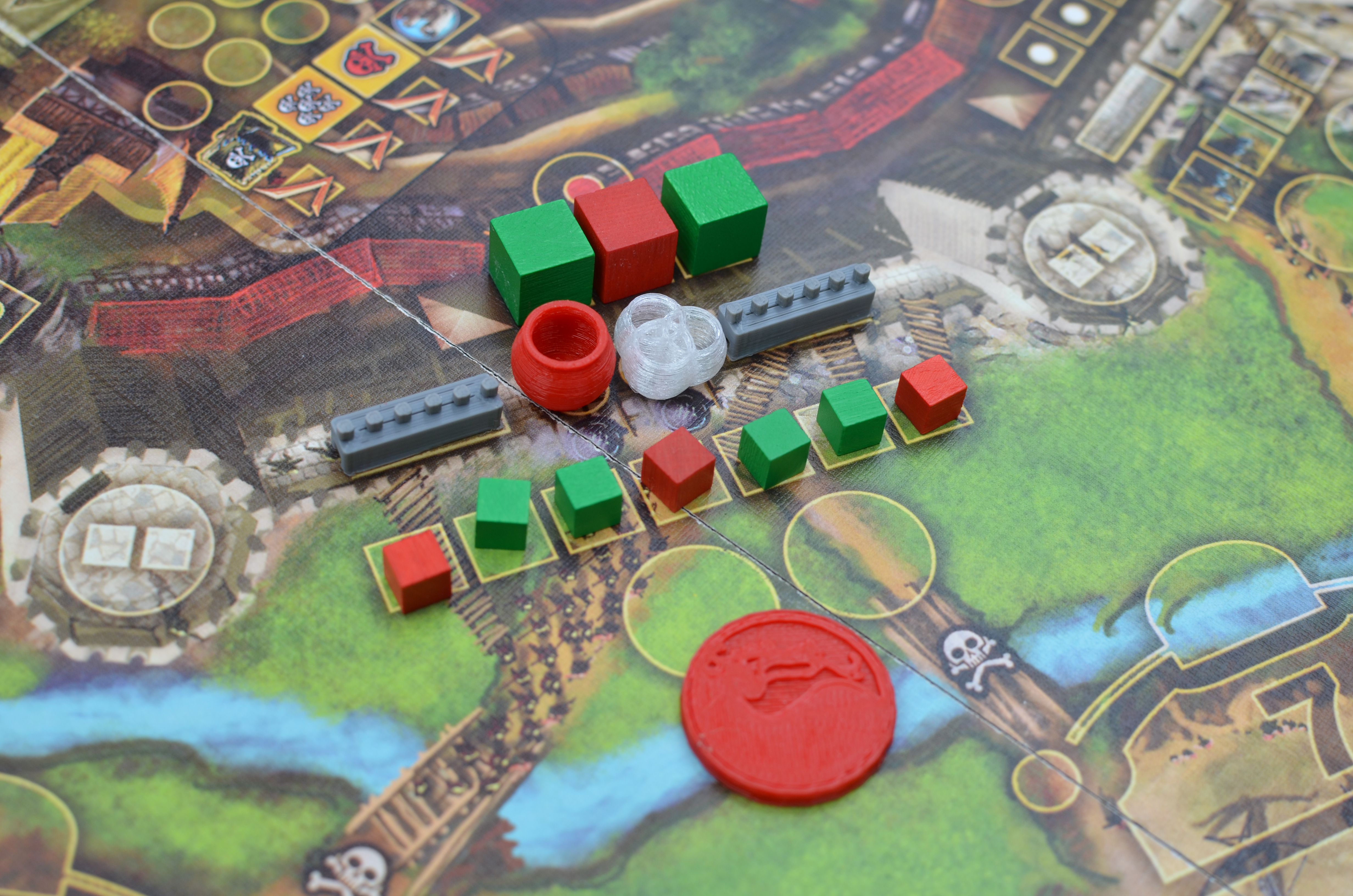 Stronghold - Cauldrons - Boardgame components