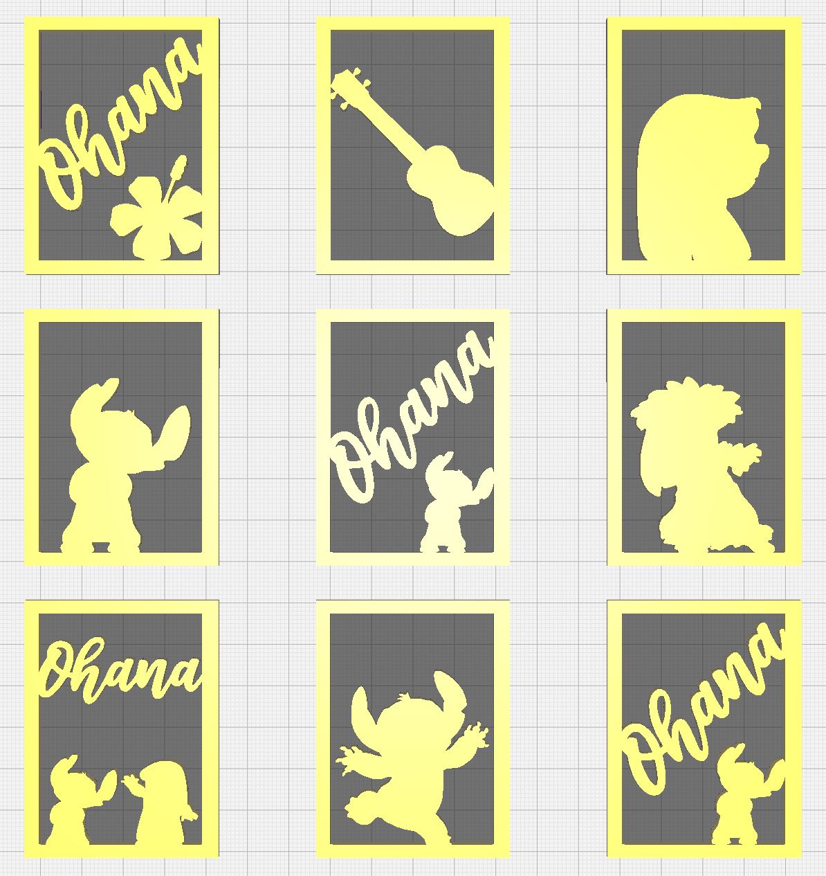 Lilo and Stitch Seasonal Lantern Swappable Panels