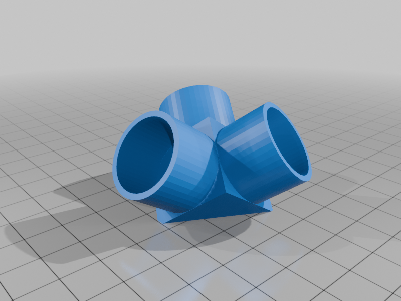 19.25 mm OD Aluminum Tube Corner Connector – 3-Way 90° Elbow for DIY 3D Printer Enclosures