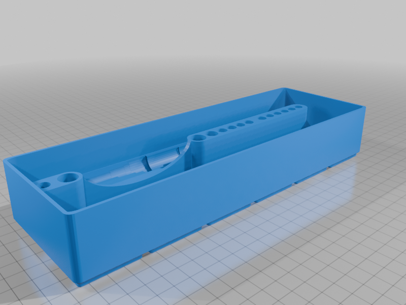 Gridfinity 6×2 Storage Bin for 60W Heat‑Set Insert Tool + Tips (Original Design)