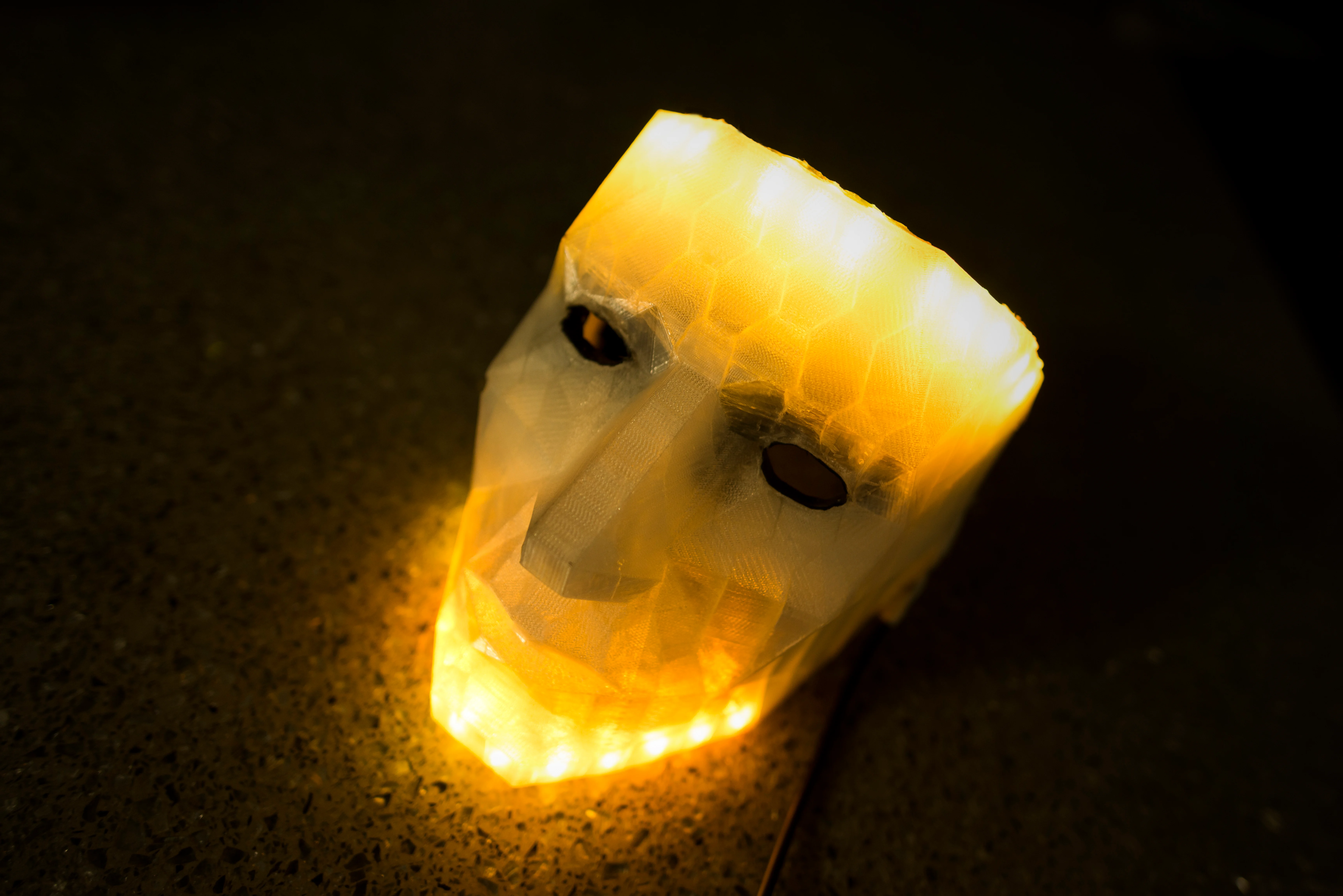 LED low poly mask