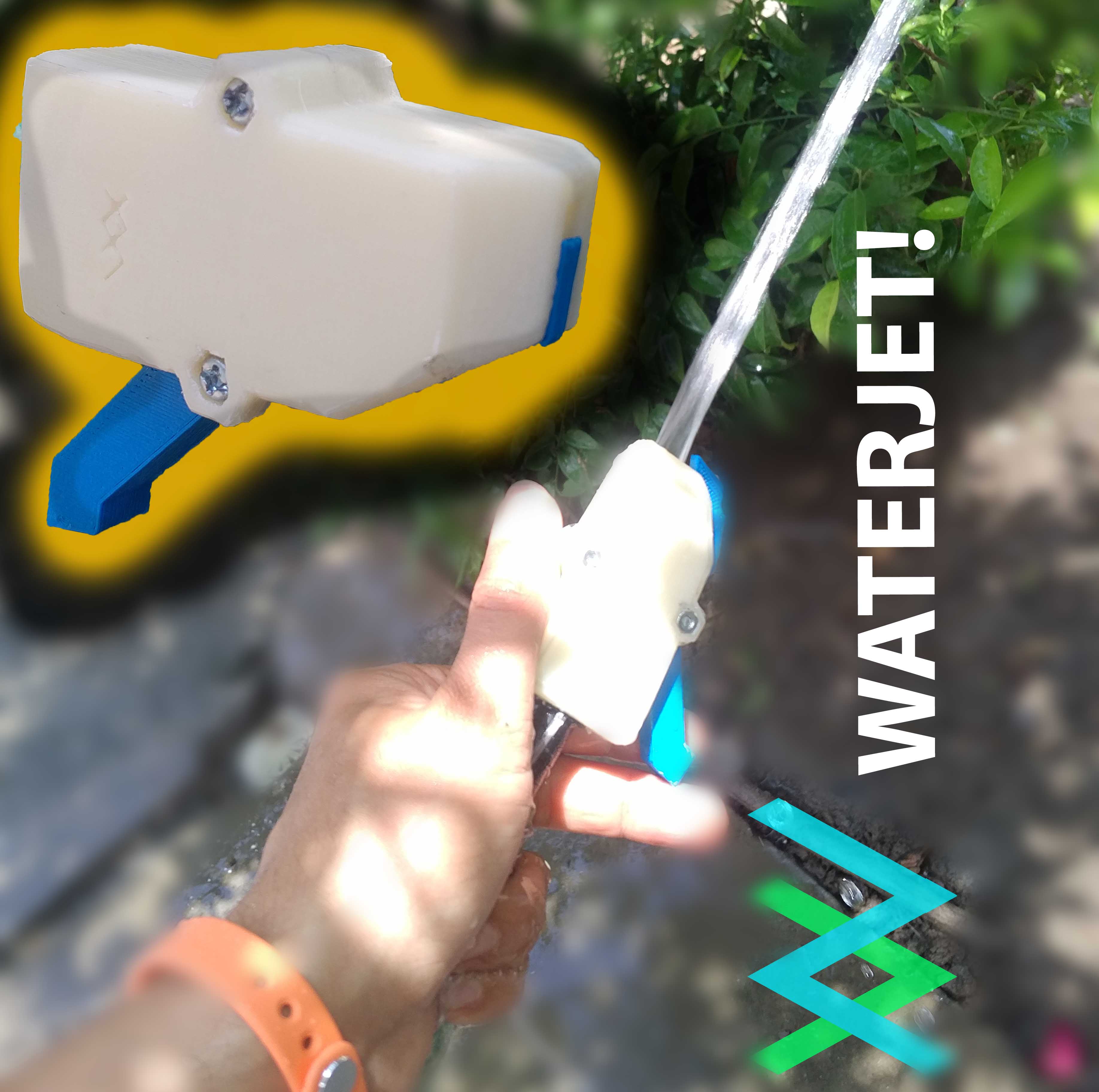 WATERJET nozzle for garden hoses