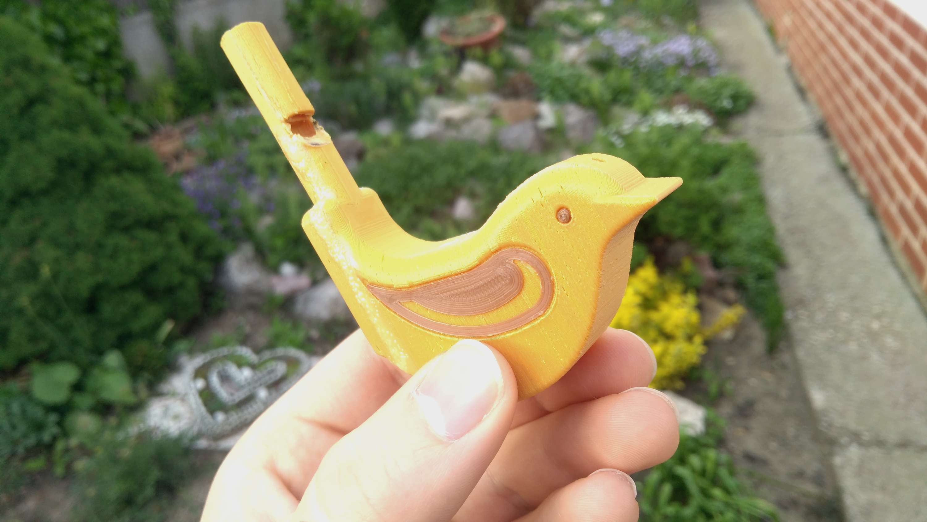 Chirping Bird Whistle with decor
