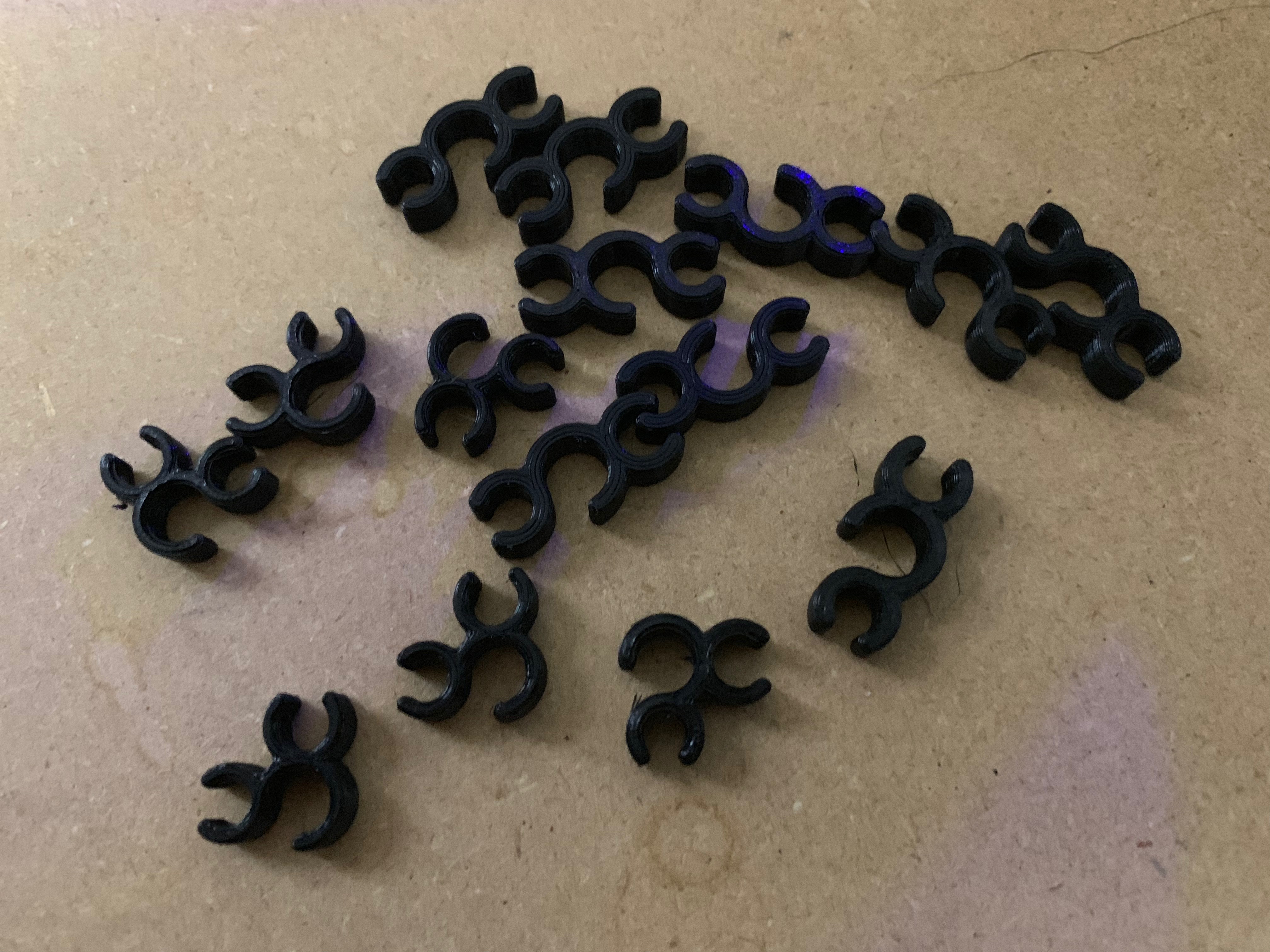 CR-10 Bowden Tube Cable Clips