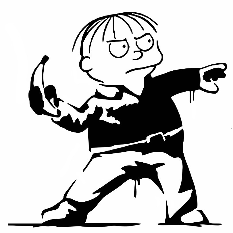 Ralph Wiggum stencil