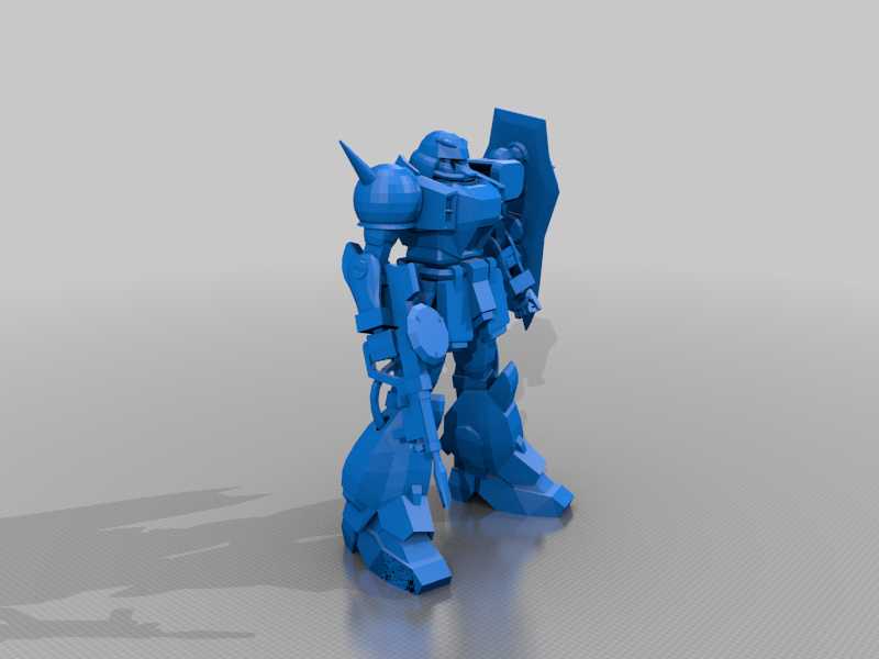 Gundam Zaku separated 02