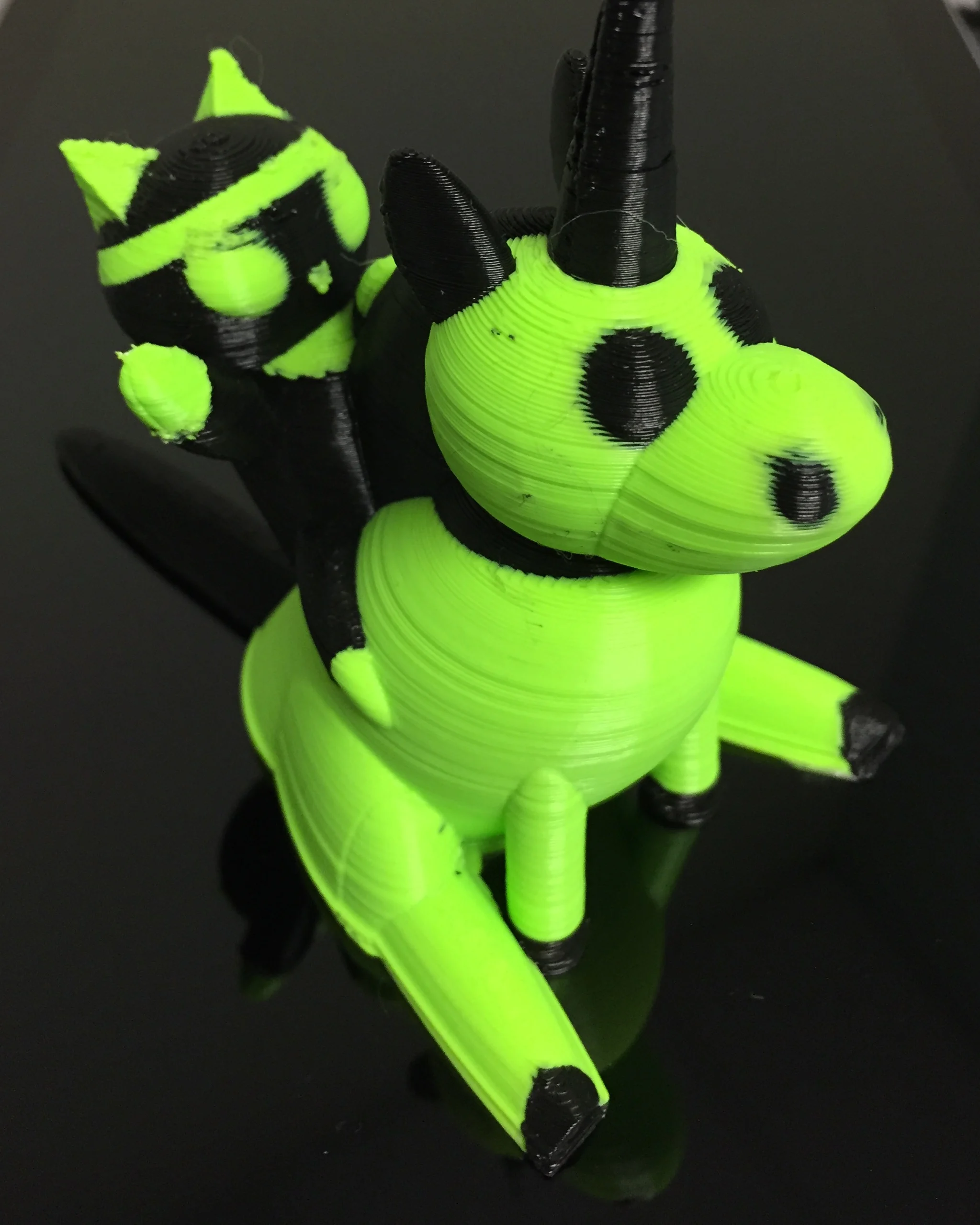 Ninjacat riding a dogacorn