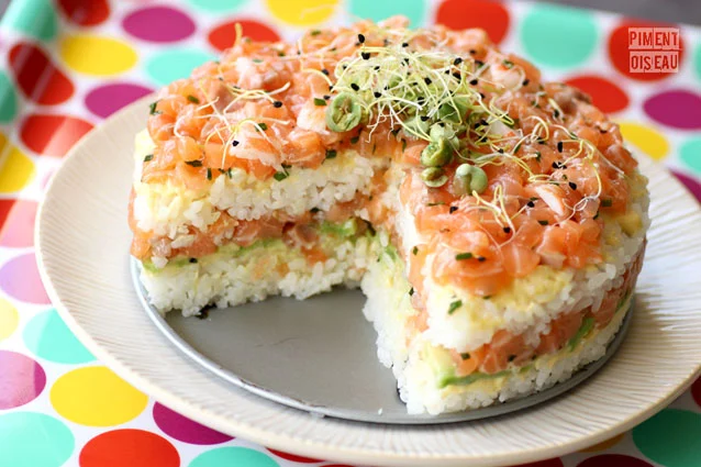 Sushi cake mold