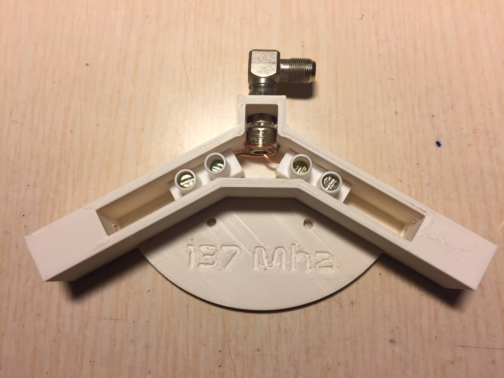 137Mhz NOAA V-Dipole antenna bracket