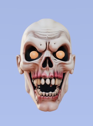 Terrifying laughing head - Halloween decoration