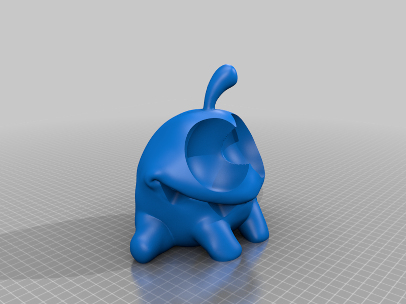 Om Nom Piggy Bank (aligned for Multi Material Printing)