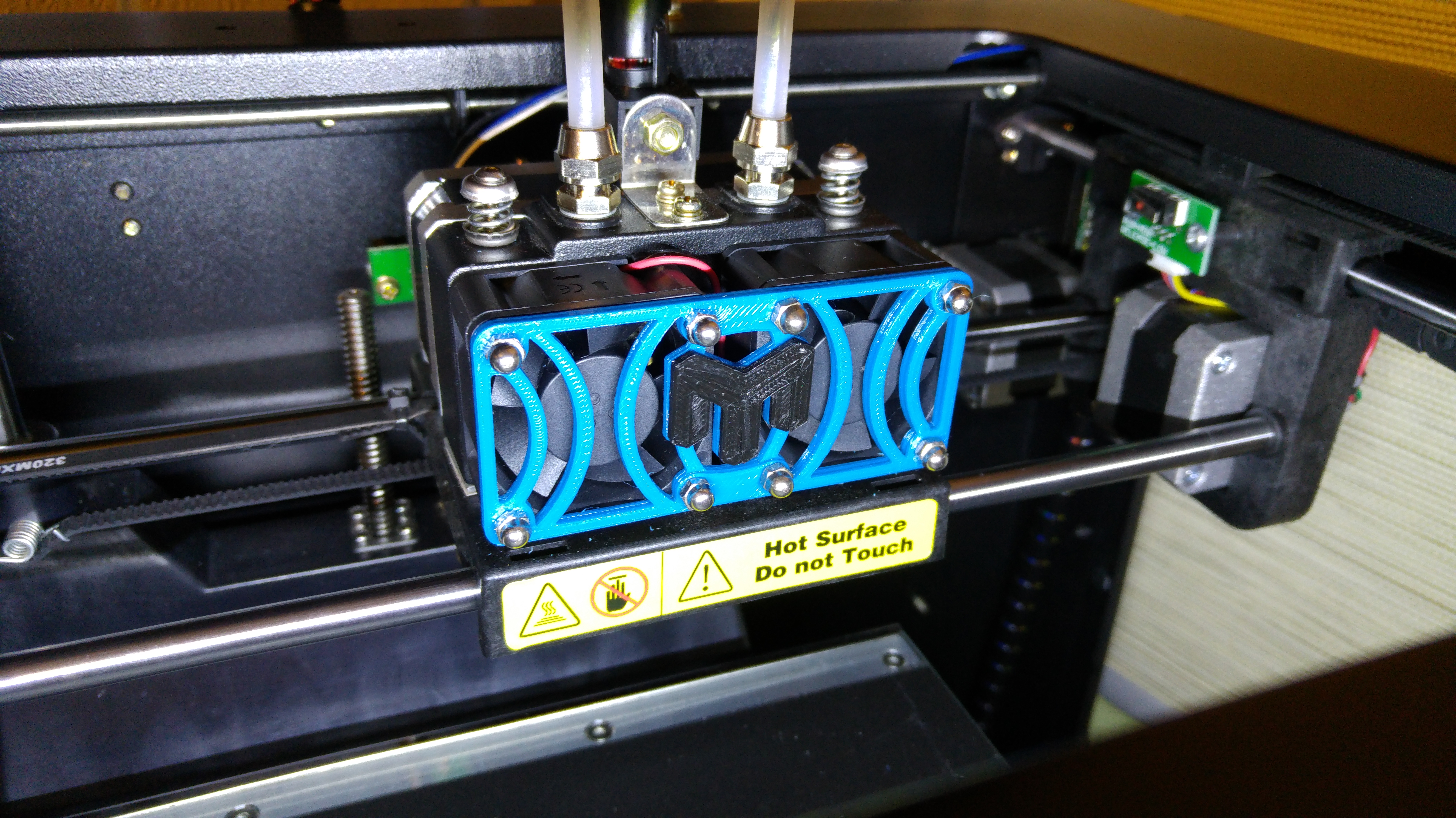 Malyan M180 fan grid / protector with logo