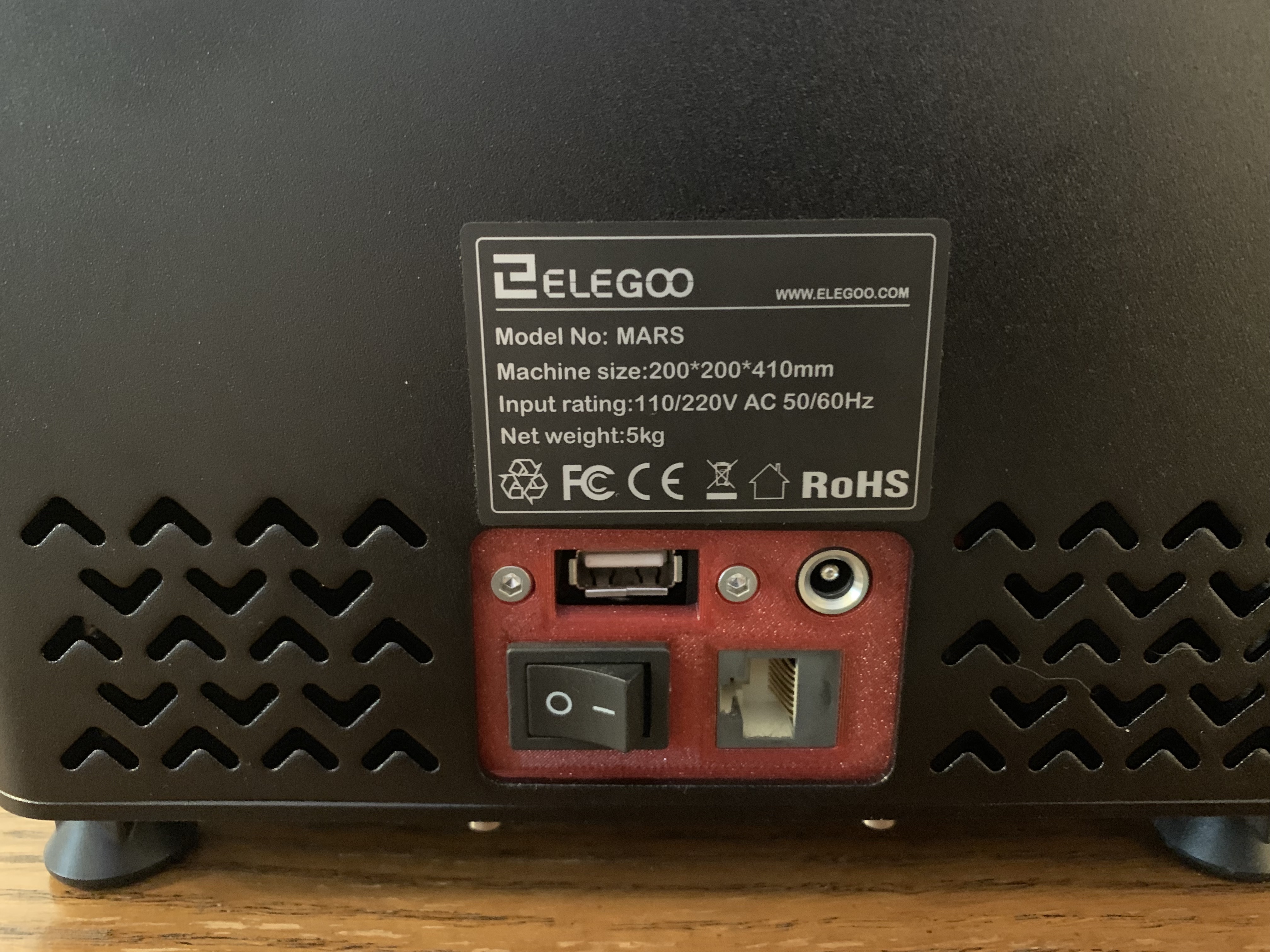 Elegoo Mars Keystone Backplate
