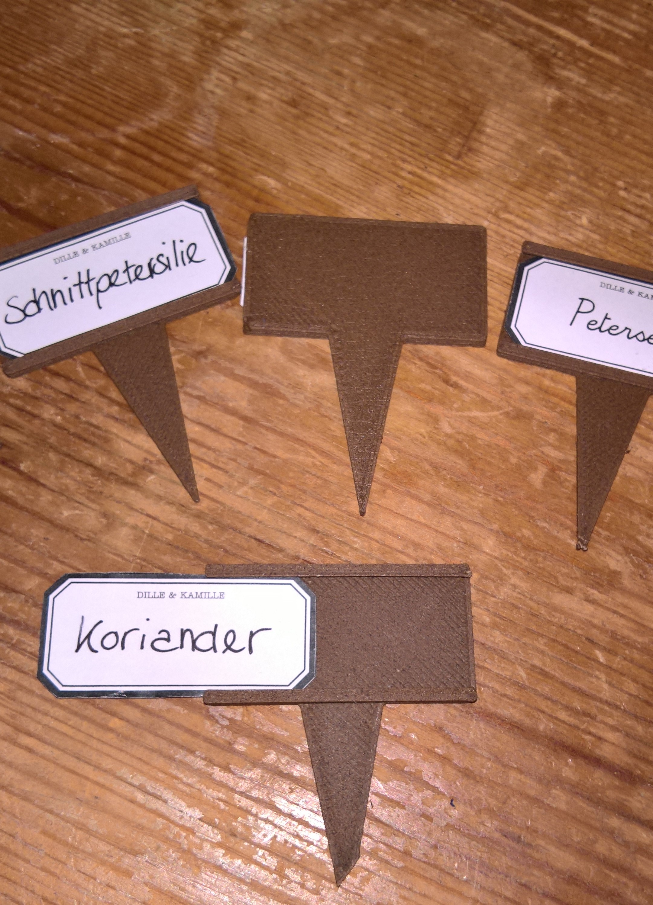 Small herbage / garden labelholder - for 18x44mm layouts
