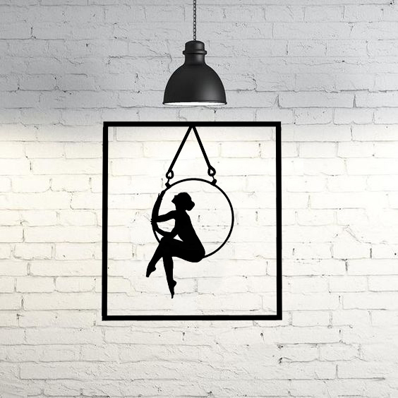 Aerial Girl Wall Art  2D
